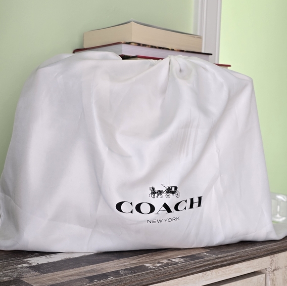 Coach Vanilla Leather Charlie Carryall Satchel Tote Bag - Picture 15 of 15